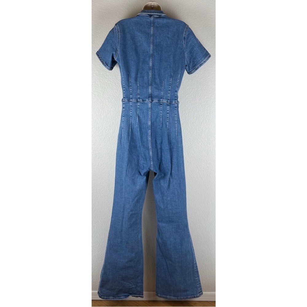 Free People We The Free Women's Jayde Flare Jumpsuit, Sunburst Blue, size XL - Picture 5 of 16